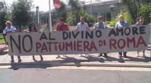 Roma - Zona Divino Amore, proteste contro nuova discarica a Falcognana