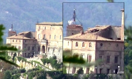 SUBIACO/Crollo del tetto della Rocca Abbaziale. Berteletti (PdL): “L'Amministrazione non faccia fint...