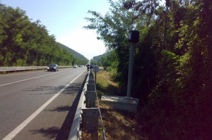 Un autovelox sulla superstrada Cassino-Formia