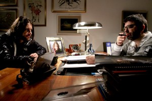 Emanuele Cerman e Stefano Calvagna in una scena del film