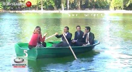 Il sindaco Marino inaugura il laghetto di Villa Borghese restaurato