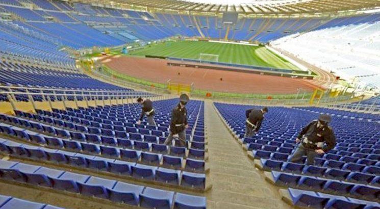 Derby, stadio Olimpico sorvegliato speciale per la sfida Roma-Lazio ma curve vuote