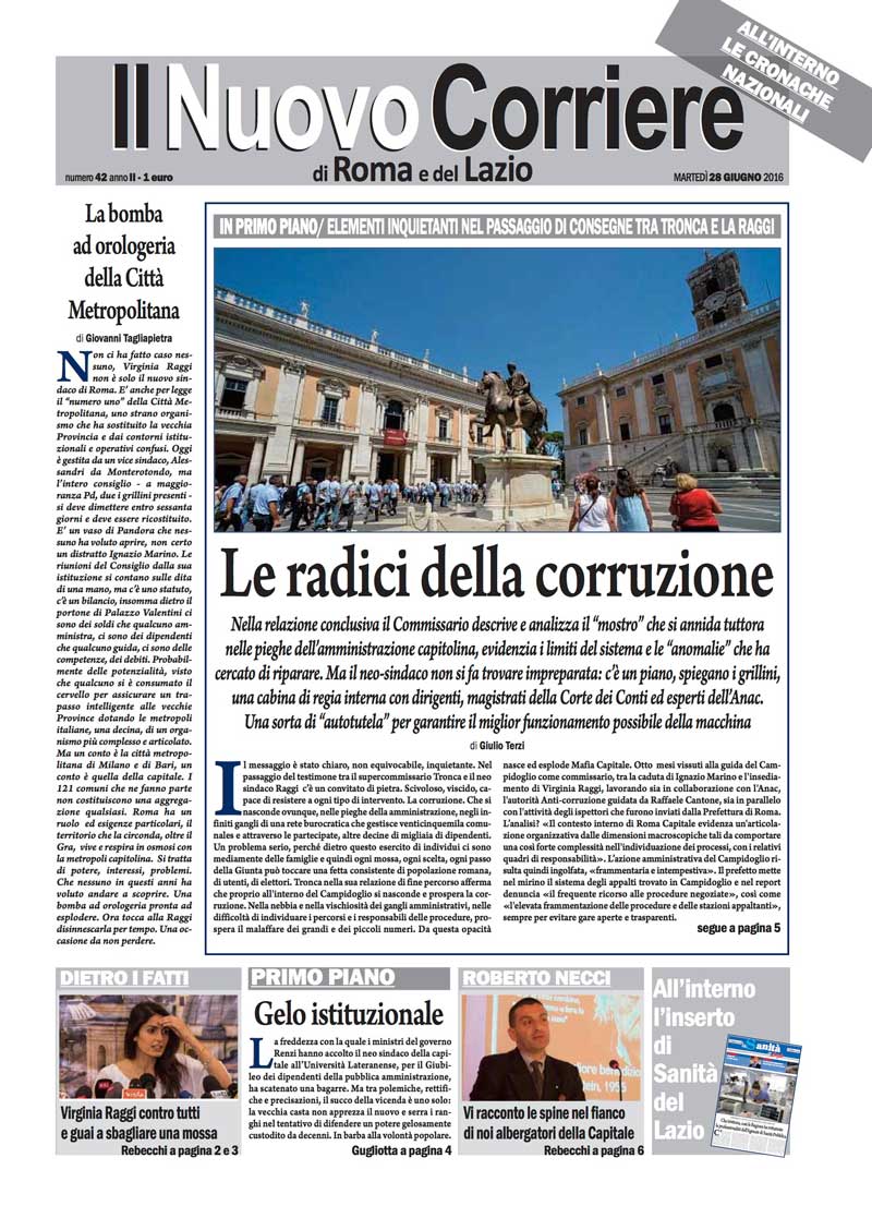 Il Nuovo Corriere di Roma – Martedì 28 Giugno 2016
