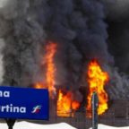 TIBURTINA - Maxi incendio, evacuate oltre 700 persone