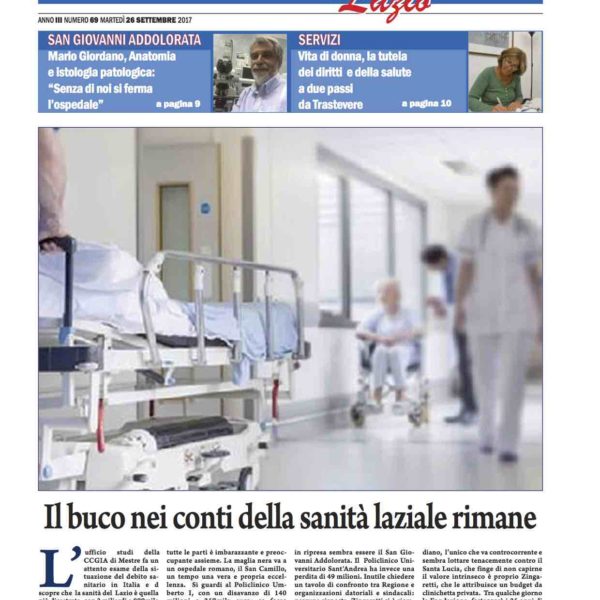 Sanità Il Nuovo Corriere n.69 del 26 settembre 2017