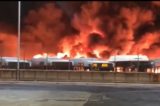 PRENESTINA – A fuoco gli autobus dell’Atac. Incendio nella notte.