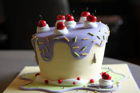 Una torta realizzata con la tecnica del cake design