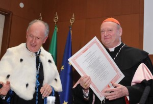 Il Rettore della LUMSA Giuseppe Dalla Torre con il Card. Gianfranco Ravasi (foto: Maurizio Riccardi)