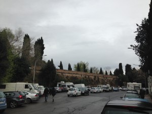 Le Mura Giancolensi (foto del 27 Marzo 2014)