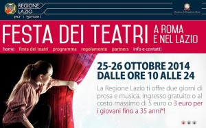 Festa dei teatri, via all'evento nel Lazio: 120 eventi in tutta la regione