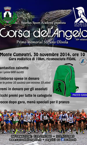 La Corsa dell'Angelo torna a Monte Compatri: domenica l'appuntamento con la 33esima edizione
