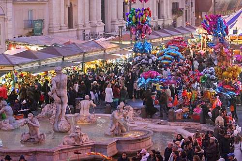 Festa Befana in piazza Navona, Cantone: 
