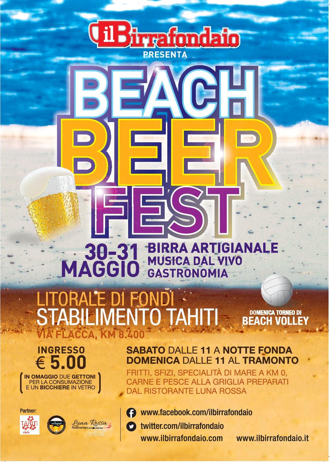 Beach Beer Fest, a Fondi due giornate all'insegna della birra e del divertimento