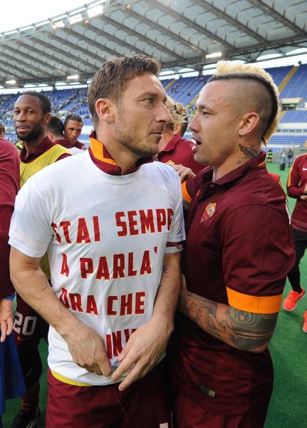Roma, Totti e lo sfottò a Lotito: 
