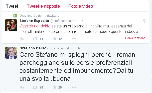 Preferenziali, scambio di tweet tra Delrio ed Esposito. Il ministro: 