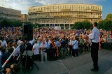 Mafia, al via il sit-in: piazza Don Bosco blindata. Marino: “Non vinceranno”. Il sindaco contestato: “Bugiardo”