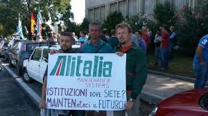 Alitalia Maintenance Systems apre la procedura di mobilità per 237 operai