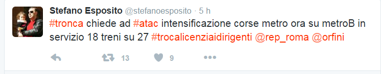 Atac, Esposito a Tronca: 