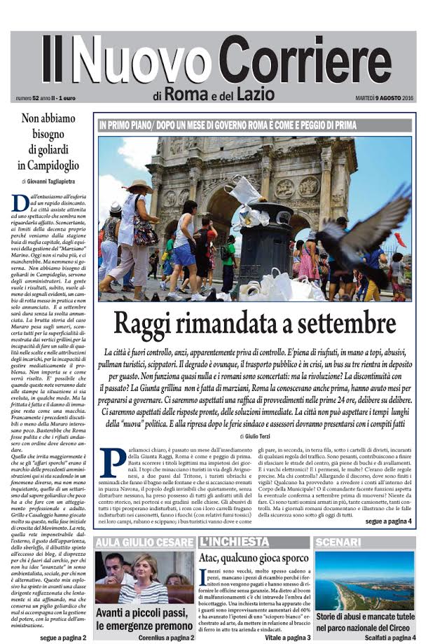 Il Nuovo Corriere di Roma e del Lazio - Martedì 9 Agosto 2016