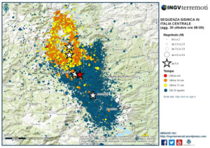 Cartina terremoto epicentro del 30 ottobre 2016 (Foto INGV)