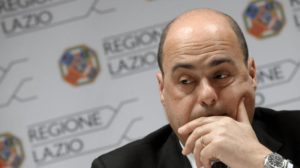 Nicola Zingaretti, presidente della Regione Lazio,non risponde alle domande dei giudici nel maxiprocesso su Mafia Capitale