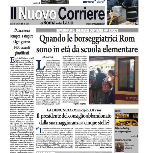 Il Nuovo Corriere n.38 del 27 maggio 2017