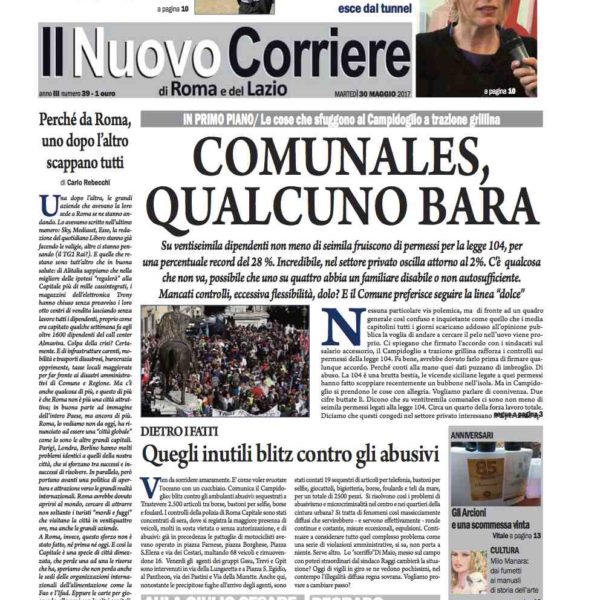 Il Nuovo Corriere n.39 del 30 maggio 2017
