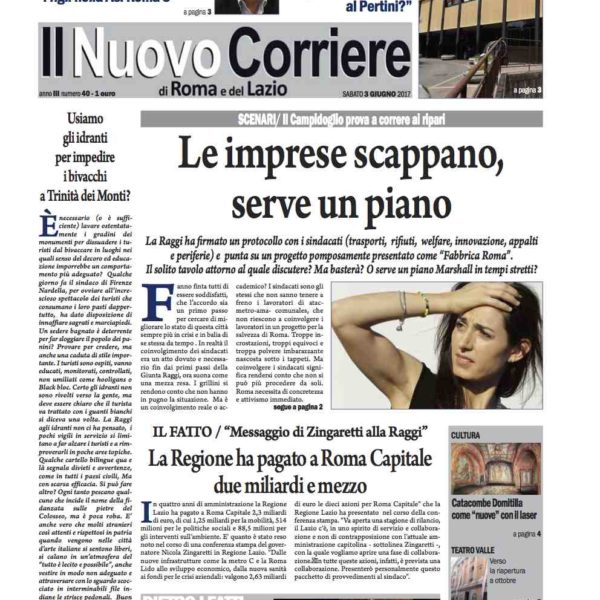 Il Nuovo Corriere n.40 del 3 giugno 2017