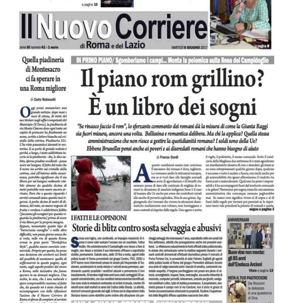 Il Nuovo Corriere n.41 del 6 giugno 2017