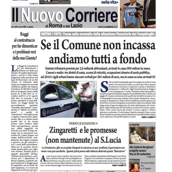 Il Nuovo Corriere n.58 del 5 agosto 2017