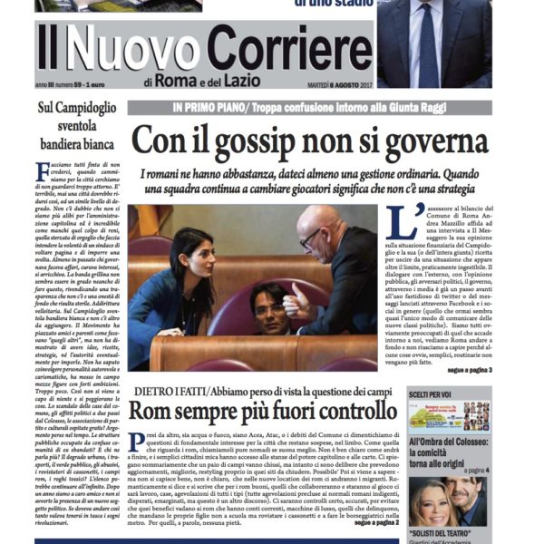 Il Nuovo Corriere n.59 del 8 agosto 2017