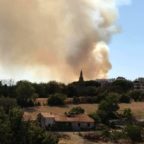MONTEVERDE - Incendio a Villa Pamphilj: brucia per la terza volta il parco