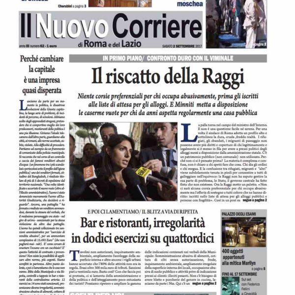 Il Nuovo Corriere n.62 del 2 settembre 2017