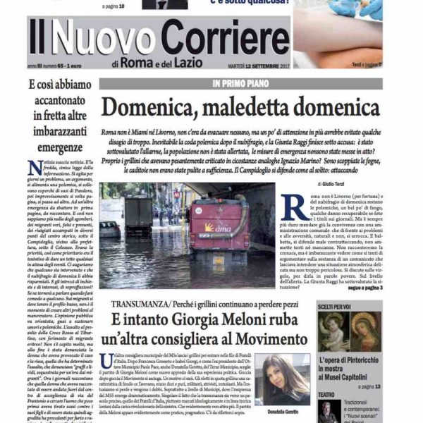 Il Nuovo Corriere n.65 del 12 settembre 2017