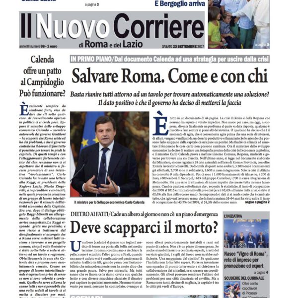 Il Nuovo Corriere n.68 del 23 settembre 2017