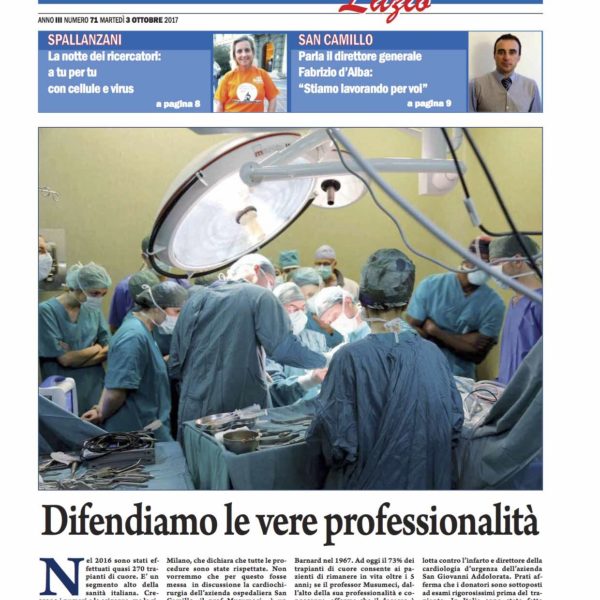 Sanità Il Nuovo Corriere n.71 del 3 ottobre 2017
