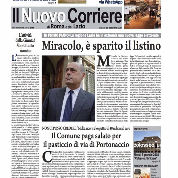 Il Nuovo Corriere n.78 del 28 ottobre 2017