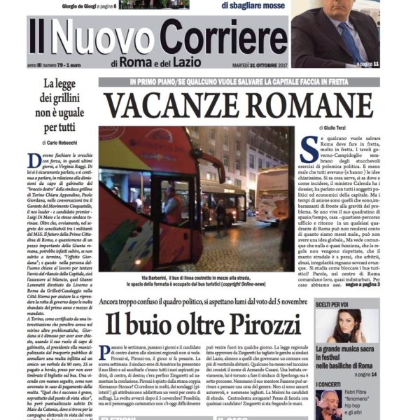 Il Nuovo Corriere n.79 del 31 ottobre 2017
