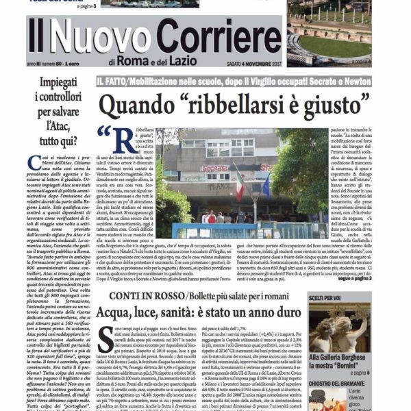 Il Nuovo Corriere n.80 del 4 novembre 2017