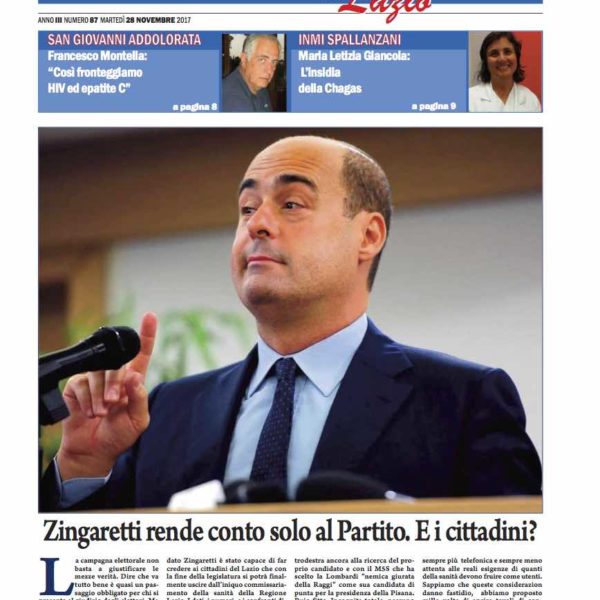 Sanità Il Nuovo Corriere n.87 del 28 novembre 2017