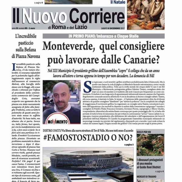Il Nuovo Corriere n.90 del 9 dicembre 2017