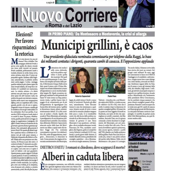 Il Nuovo Corriere n.14 del 24 febbraio 2018