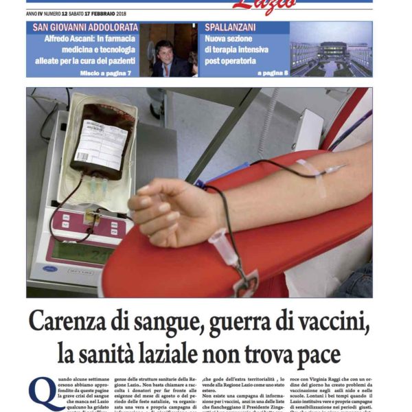 Sanità Il Nuovo Corriere n.12 del 17 febbraio 2018