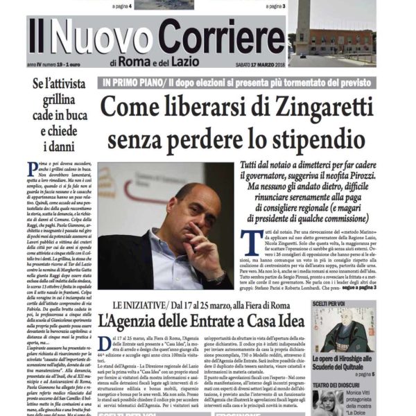 Il Nuovo Corriere n.19 del 17 marzo 2018