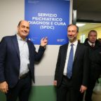 Il presidente della Regione Lazio Nicola Zingaretti In visita al reparto dell’SPDC al San Filippo Ne...